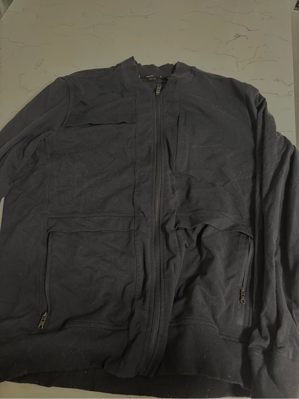 NOBULL Black Full-Zip Utility Sweater